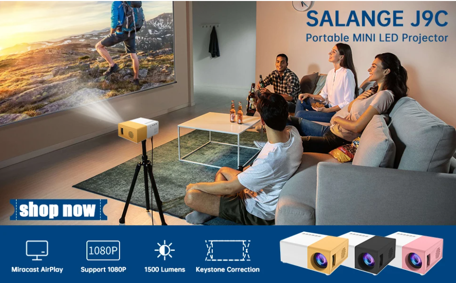 Portable mini projector Salange J9Pro