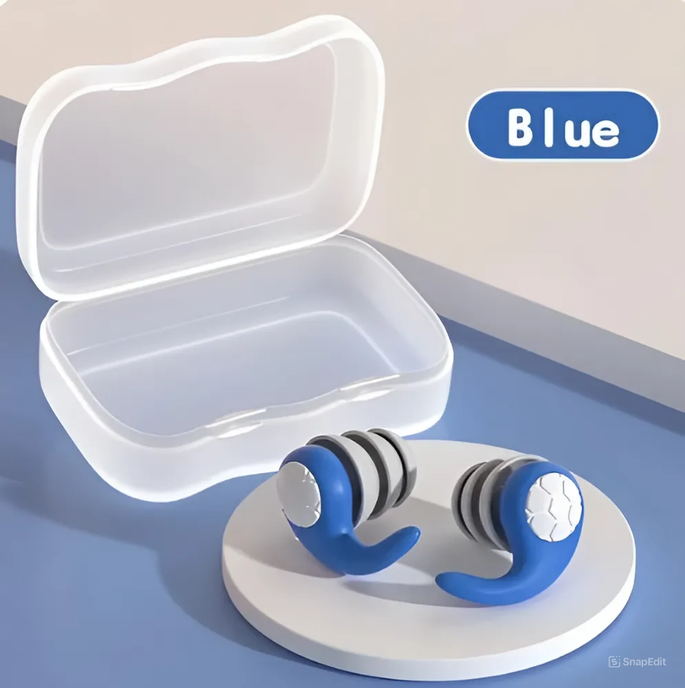 Triple Layer Silicone Earplugs for Sleep and Swimming