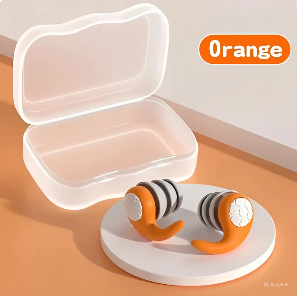 Triple Layer Silicone Earplugs for Sleep and Swimming