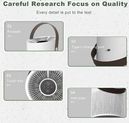 Multifunctional Desktop Air Purifier with HEPA Filter