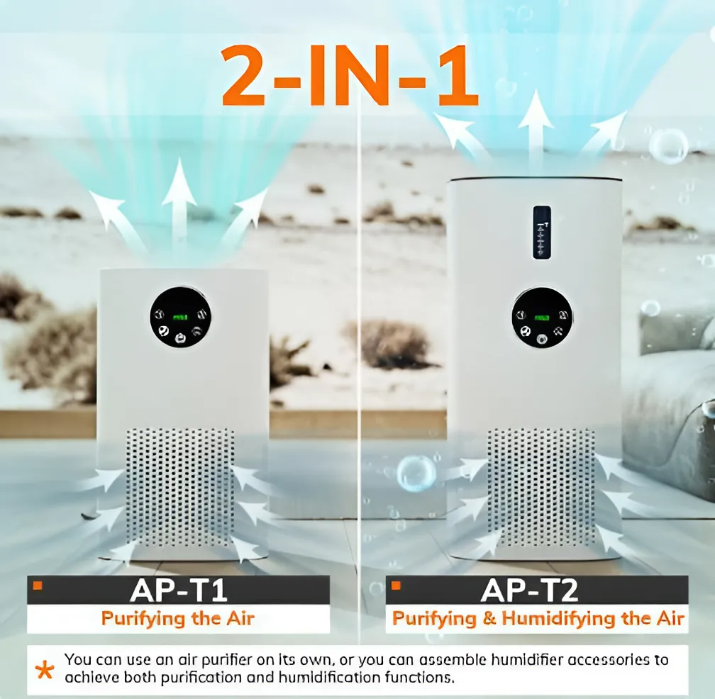 Air Purifier & Humidifier with Replaceable HEPA Filter