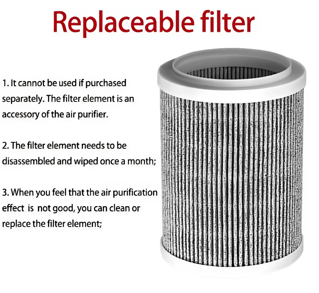 Portable Air Purifier with Replaceable HEPA Filter