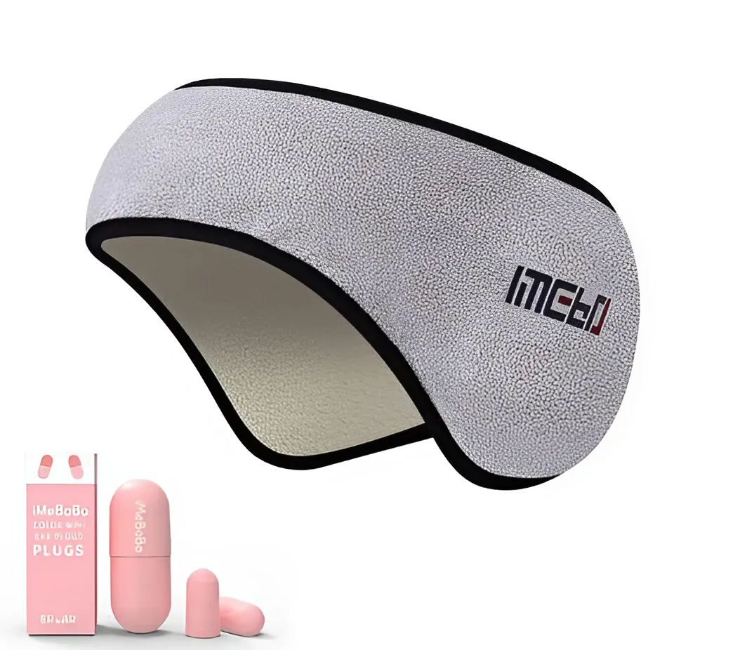 Sleep Mask with Integrated Ear Muffs