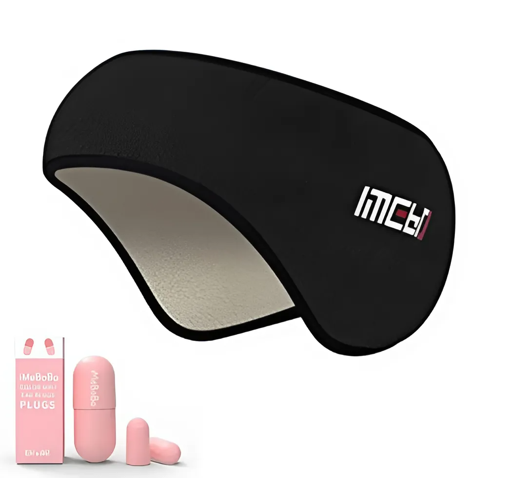 Sleep Mask with Integrated Ear Muffs