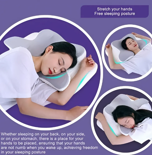 Orthopedic Memory Foam Butterfly Pillow