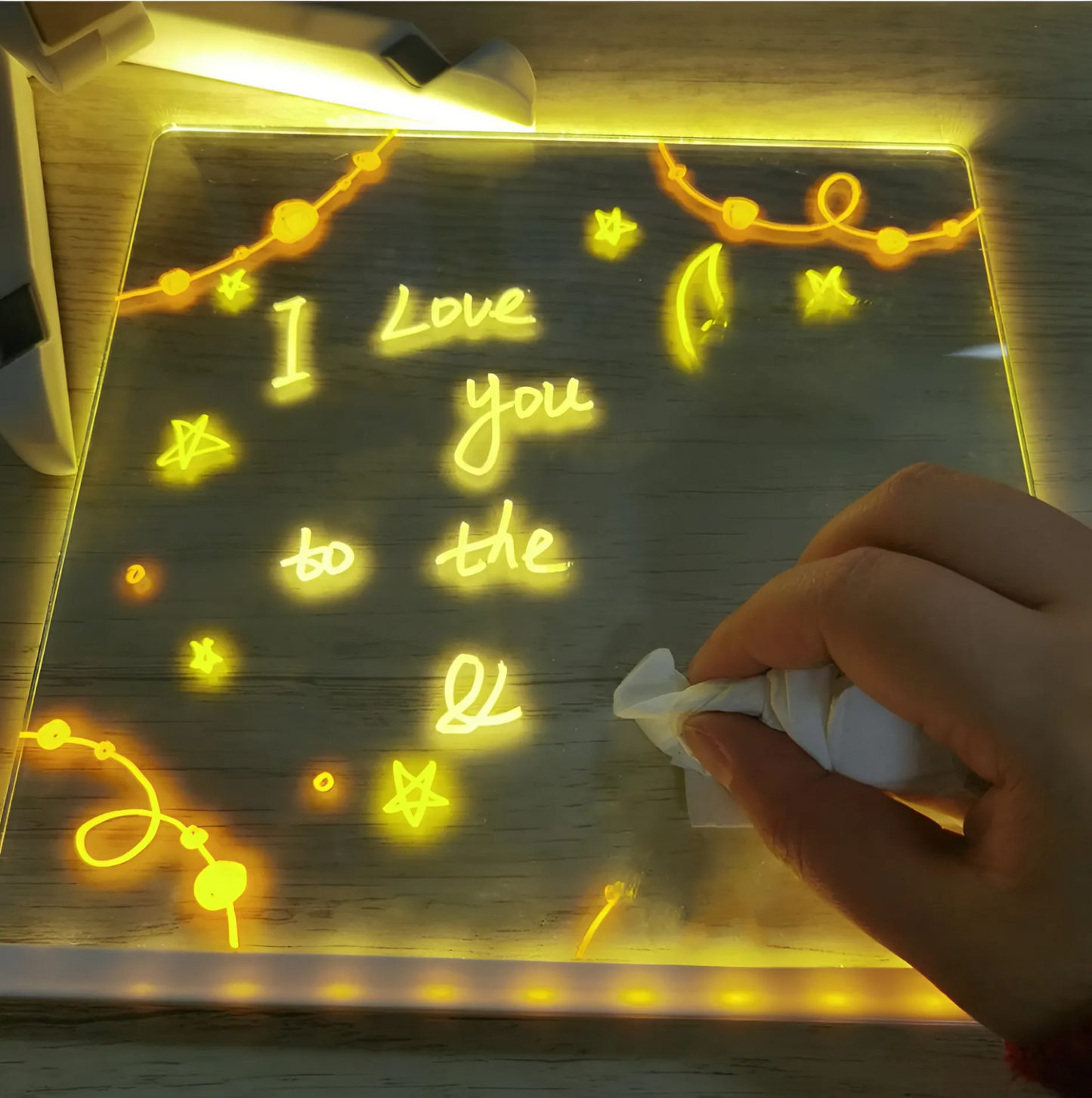 Drawing LED Night Lamp with 12 pens