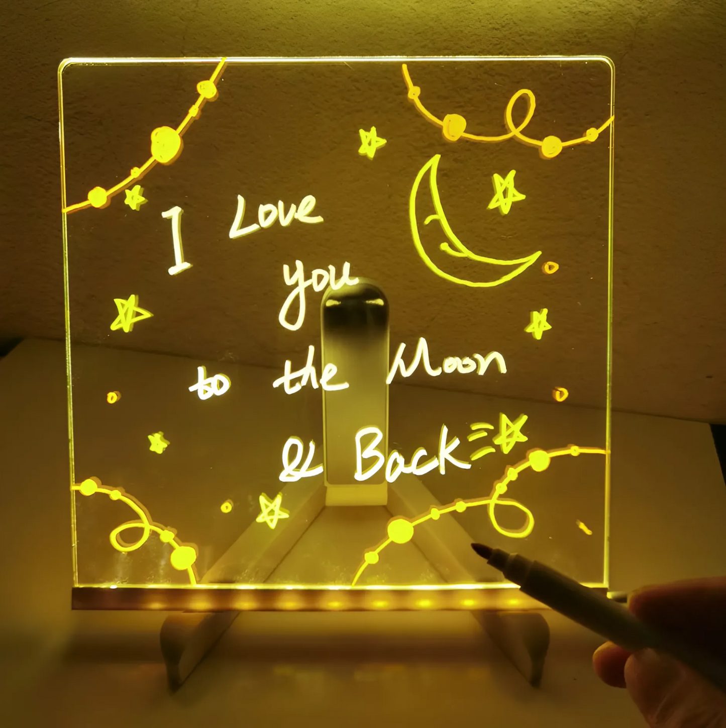 Drawing LED Night Lamp with 12 pens