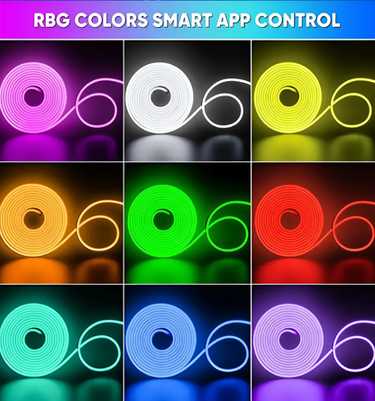 Neon LED (RGB/RGBIC) Strip Lights with Music Sync