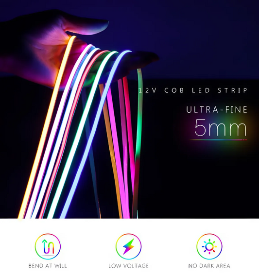 Single Color LED Strip Lights 5mm (0.2 inch)