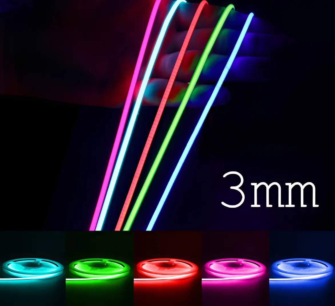 Ultra Thin LED Strip Lights 3mm (0.1 inch)